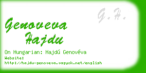 genoveva hajdu business card